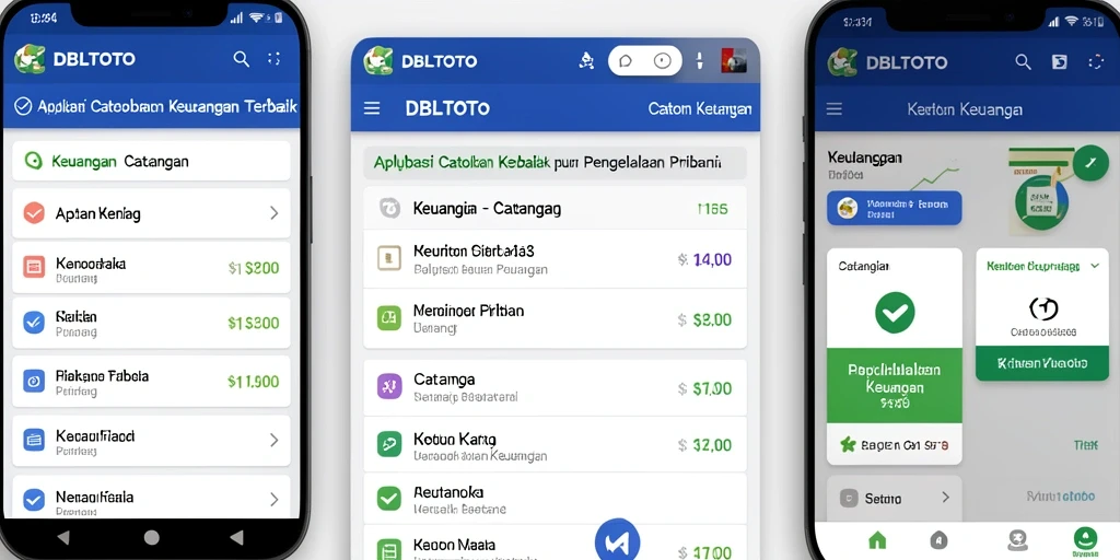 Antarmuka DBLTOTO yang intuitif untuk Catatan Keuangan.