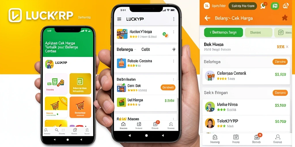 Tampilan antarmuka LUCKYRP untuk cek harga produk.