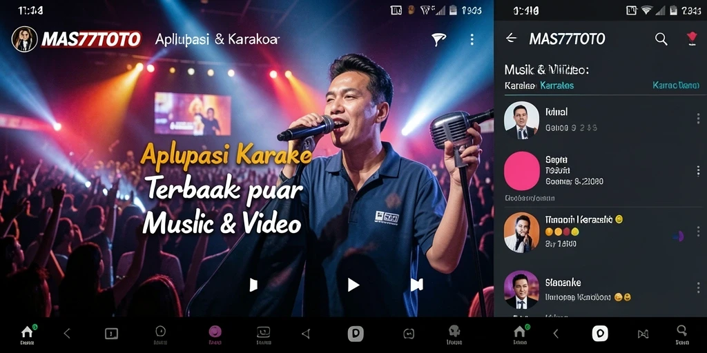 Antarmuka MAS77TOTO yang memudahkan pengguna saat Karaoke.