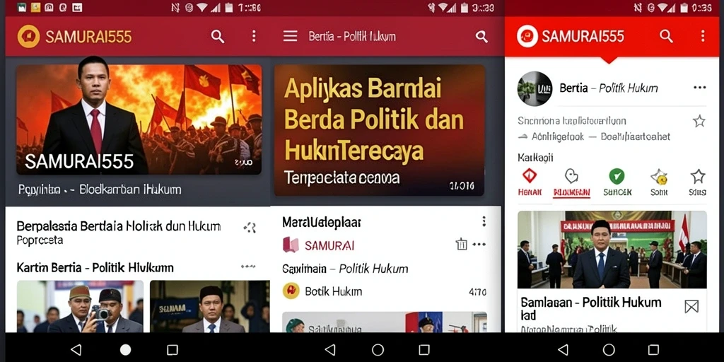 Tampilan antarmuka politik hukum SAMURAI555 yang informatif dan mudah dipahami.