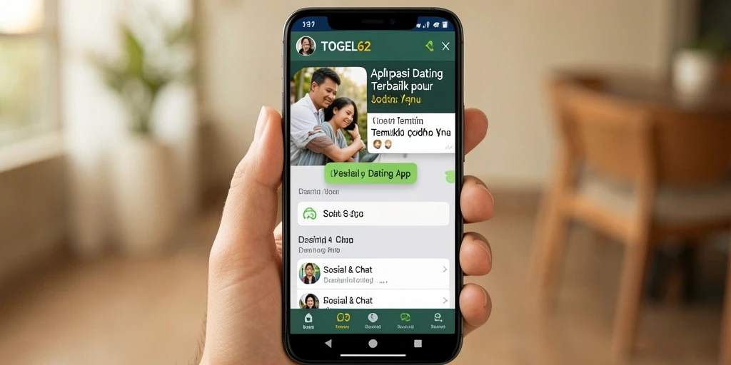 Antarmuka menarik dari aplikasi TOGEL62 dengan fitur lengkap.